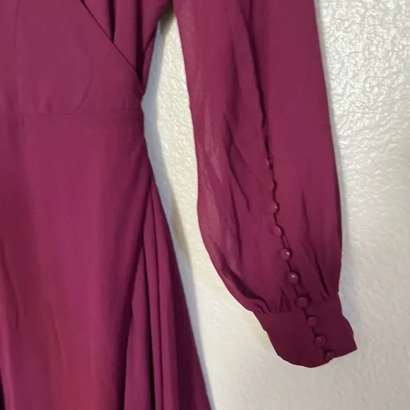 My Whole Heart Plum Long Sleeve Wrap Dress My Whole Heart Plum Long Sleeve Wrap Dress